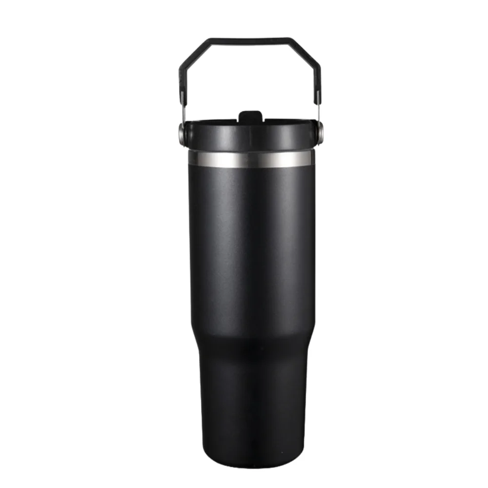 20oz 30oz Insulated Tumbler with Straw and Handle with custom logo - image 5