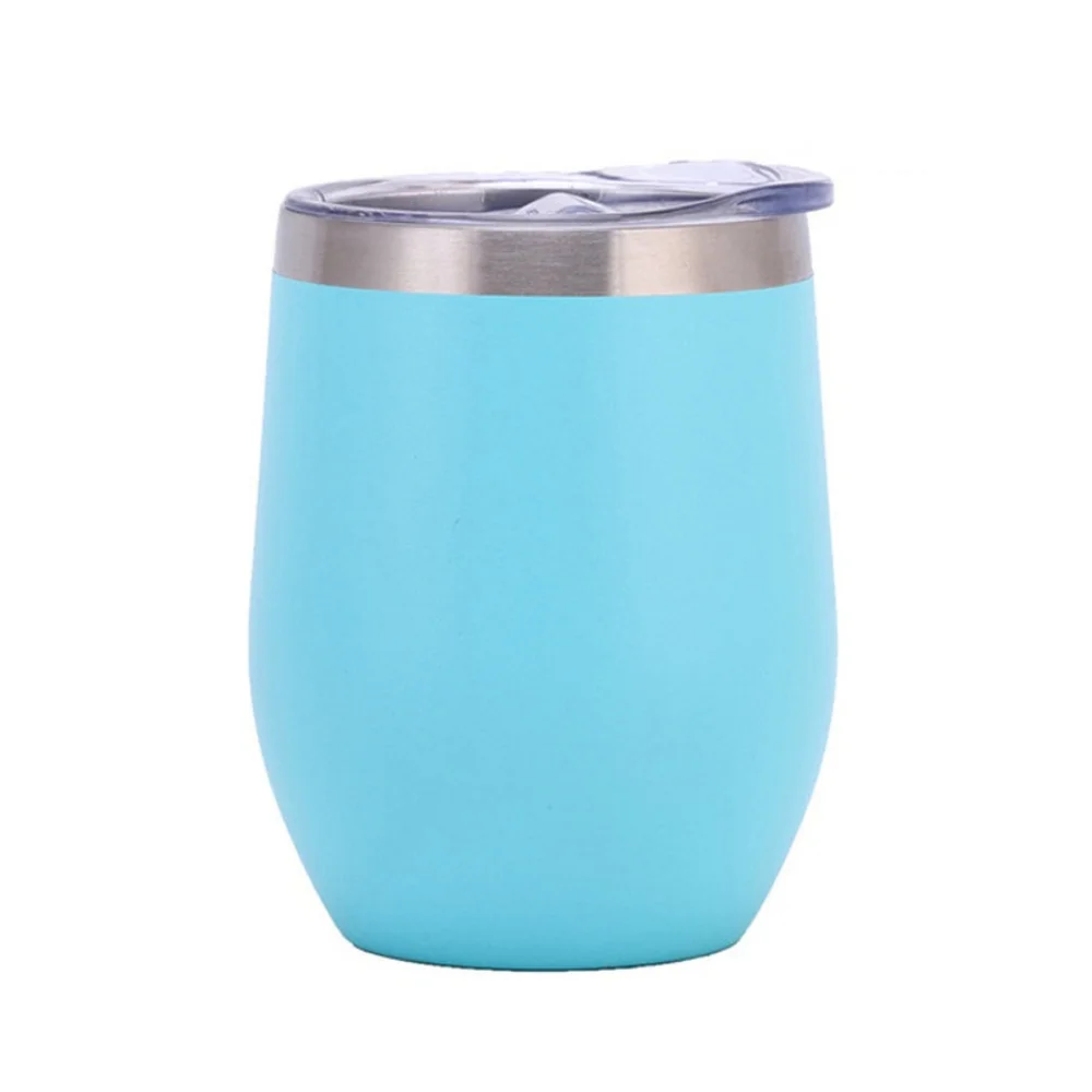 12oz Egg Shape Stainless Steel Wine Tumbler with custom logo - image 5