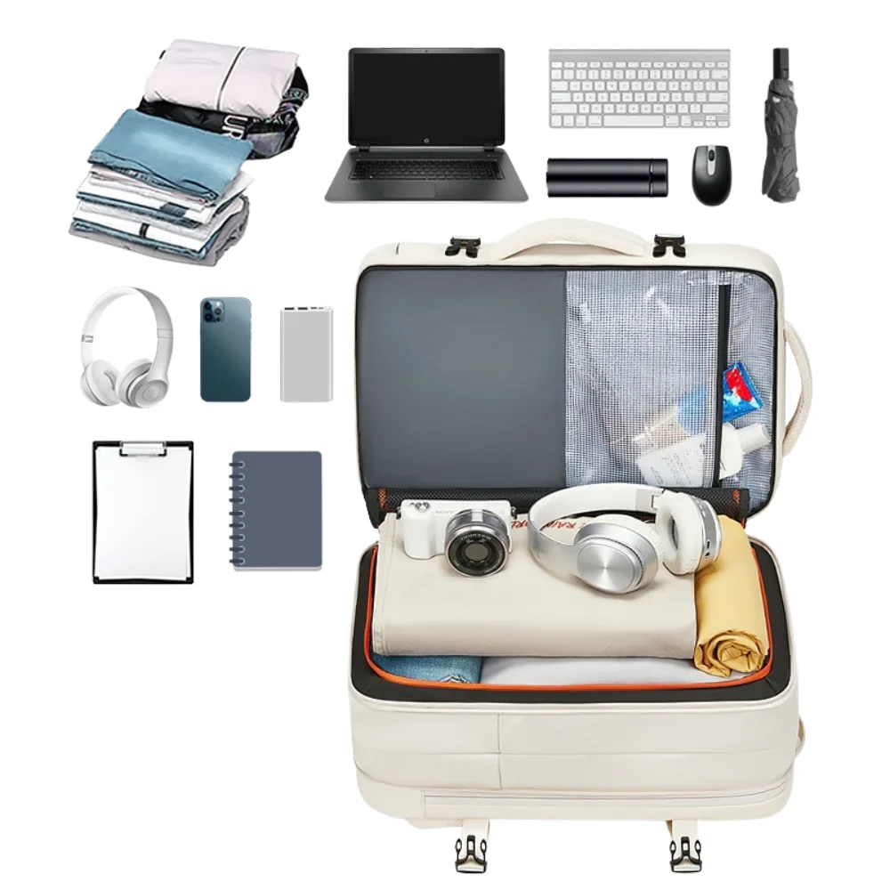 Expandable Travel Carry on Backpack with custom logo - image 5