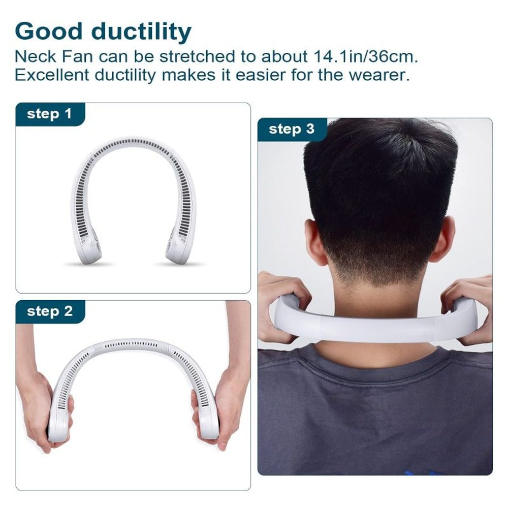 Portable Neck Fan 4000 mAh with custom logo - image 5