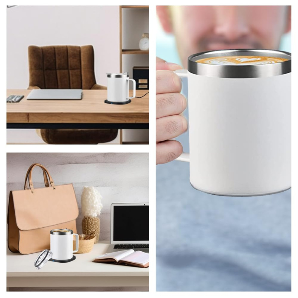 2 in 1 Coffee Mug Warmer Set Wireless Charging with custom logo - image 6