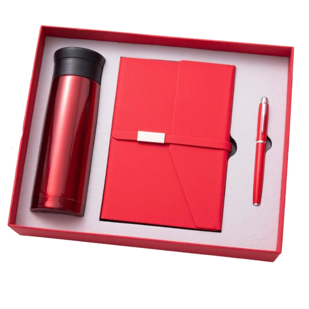 Stainless Steel Tumbler Notebook A5 Journal Gift Set with custom logo - image 6