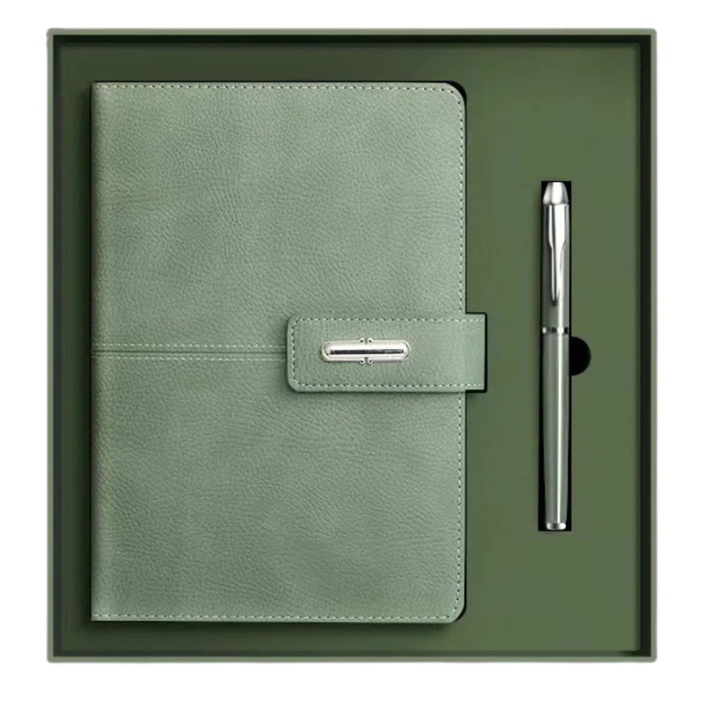 A5 PU Leather Notebook Set with Buckle Closure Gift Box with custom logo - image 7
