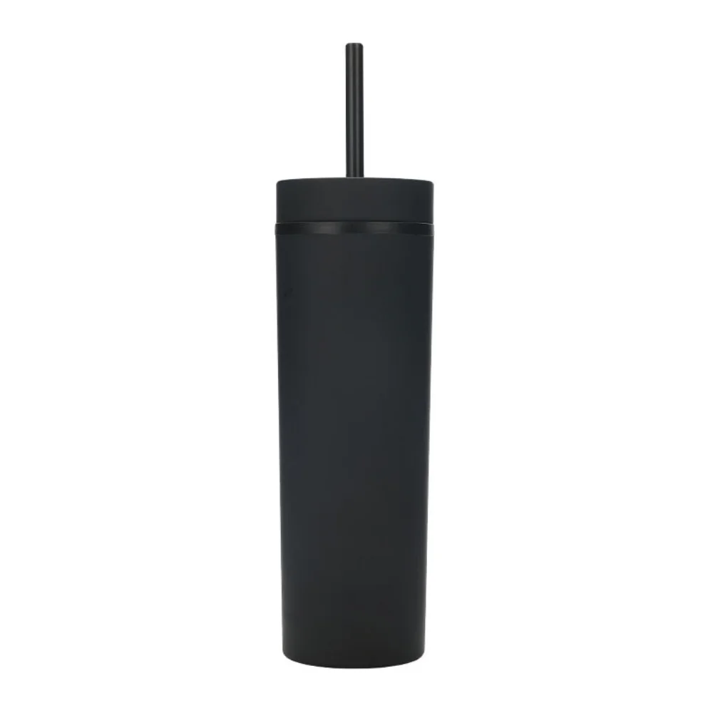 16oz Skinny Acrylic Tumbler with Lid and Straw with custom logo - image 6