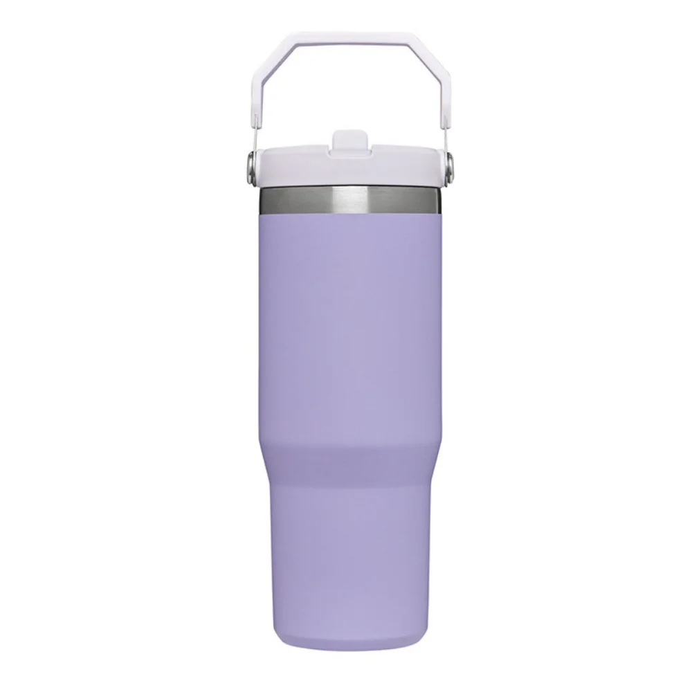 30oz Vacuum Insulated Tumbler with Straw with custom logo - image 6