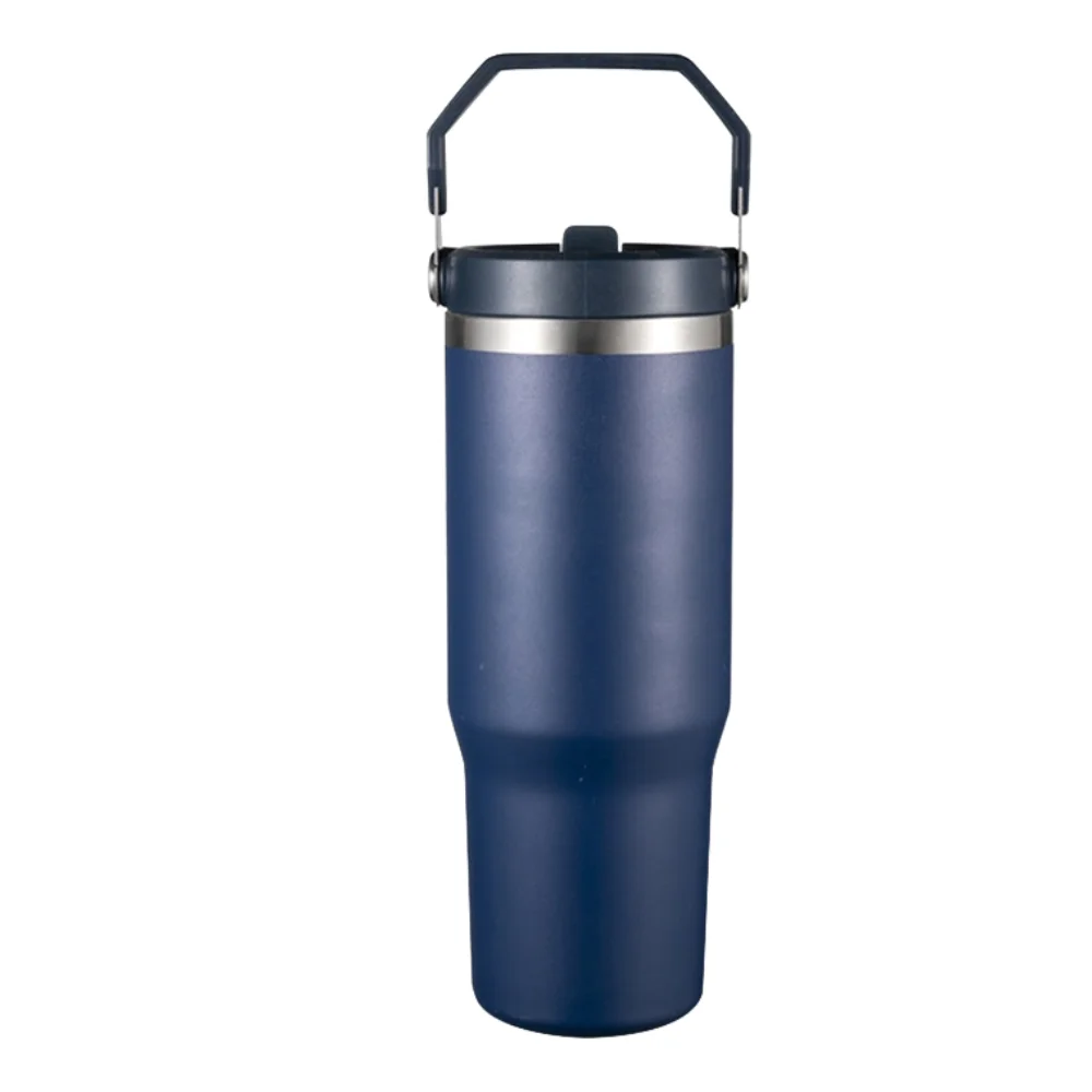 20oz 30oz Insulated Tumbler with Straw and Handle with custom logo - image 6