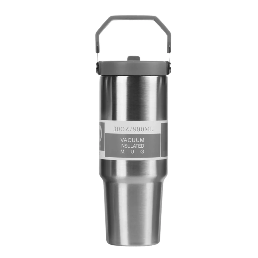 30oz Insulated Tumbler with Straw with custom logo - image 6