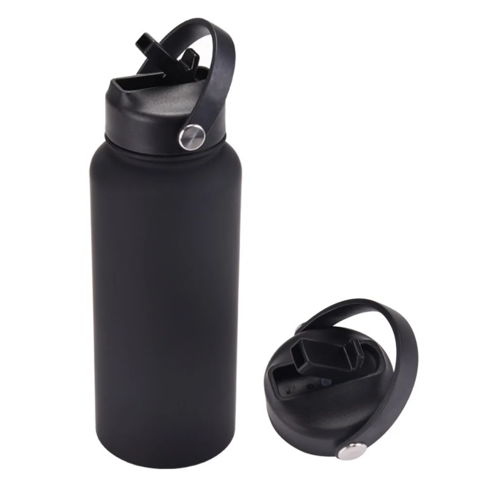 Stainless Steel Sports Bottle with Handle and Straw with custom logo - image 6