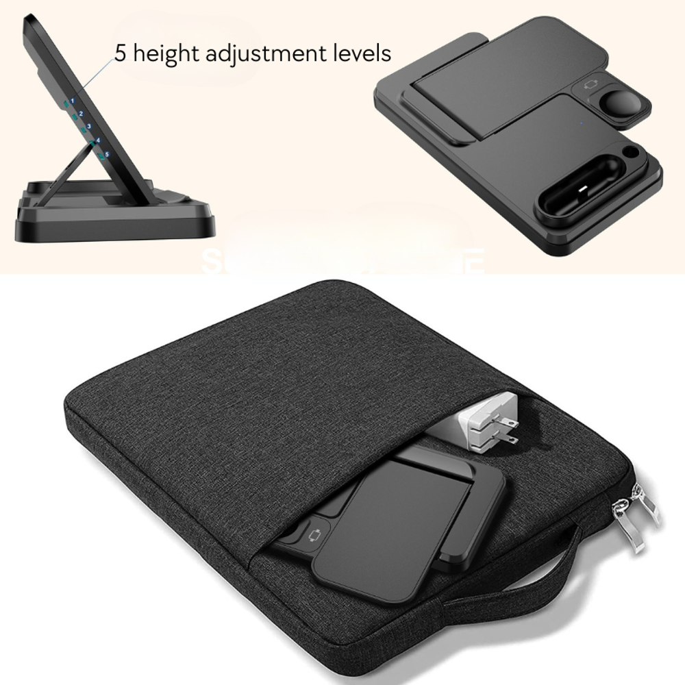 4-in-1 Foldable Wireless Charger with custom logo - image 6