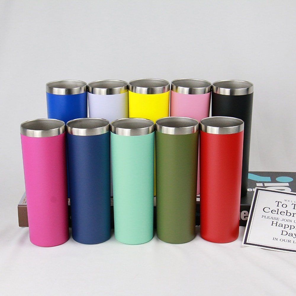 20 Oz Insulated Skinny Stainless Steel Tumbler Set with custom logo - image 7