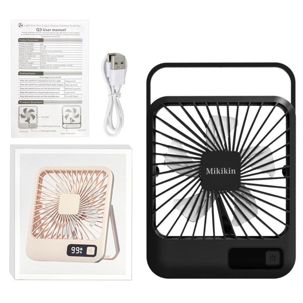 Desk Fan Battery Operated with custom logo - image 7