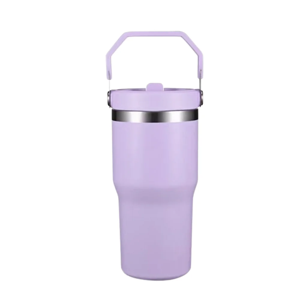 20oz 30oz Insulated Tumbler with Straw and Handle with custom logo - image 7