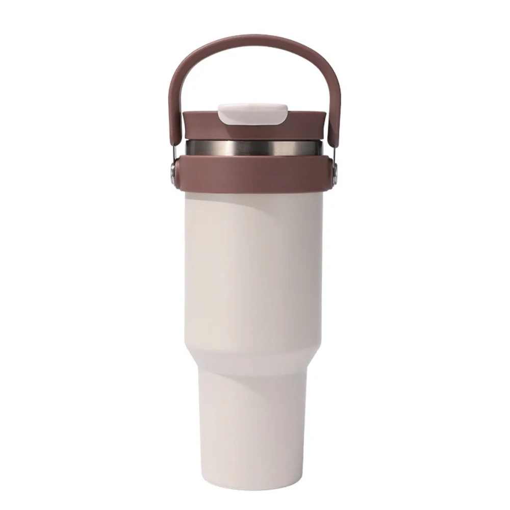 40 oz Stainless Steel Insulated Bottle with Handle and Straw with custom logo - image 6