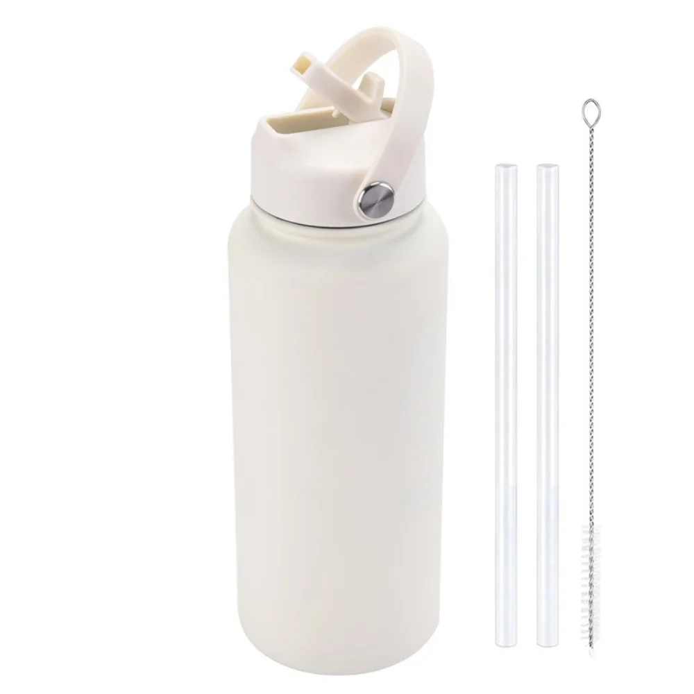Stainless Steel Sports Bottle with Handle and Straw with custom logo - image 8