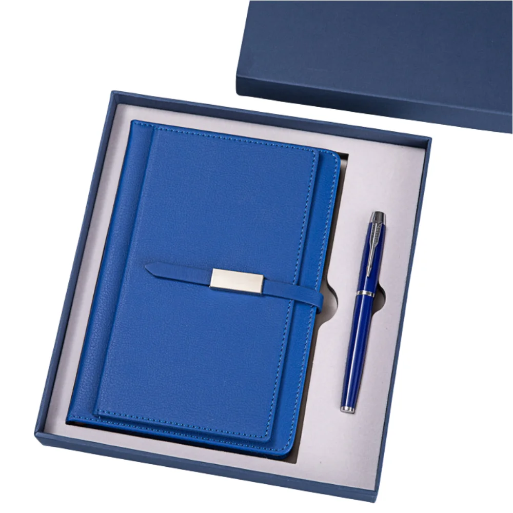 PU Leather Notebook Card Holder Keychain Gift Set with custom logo - image 2