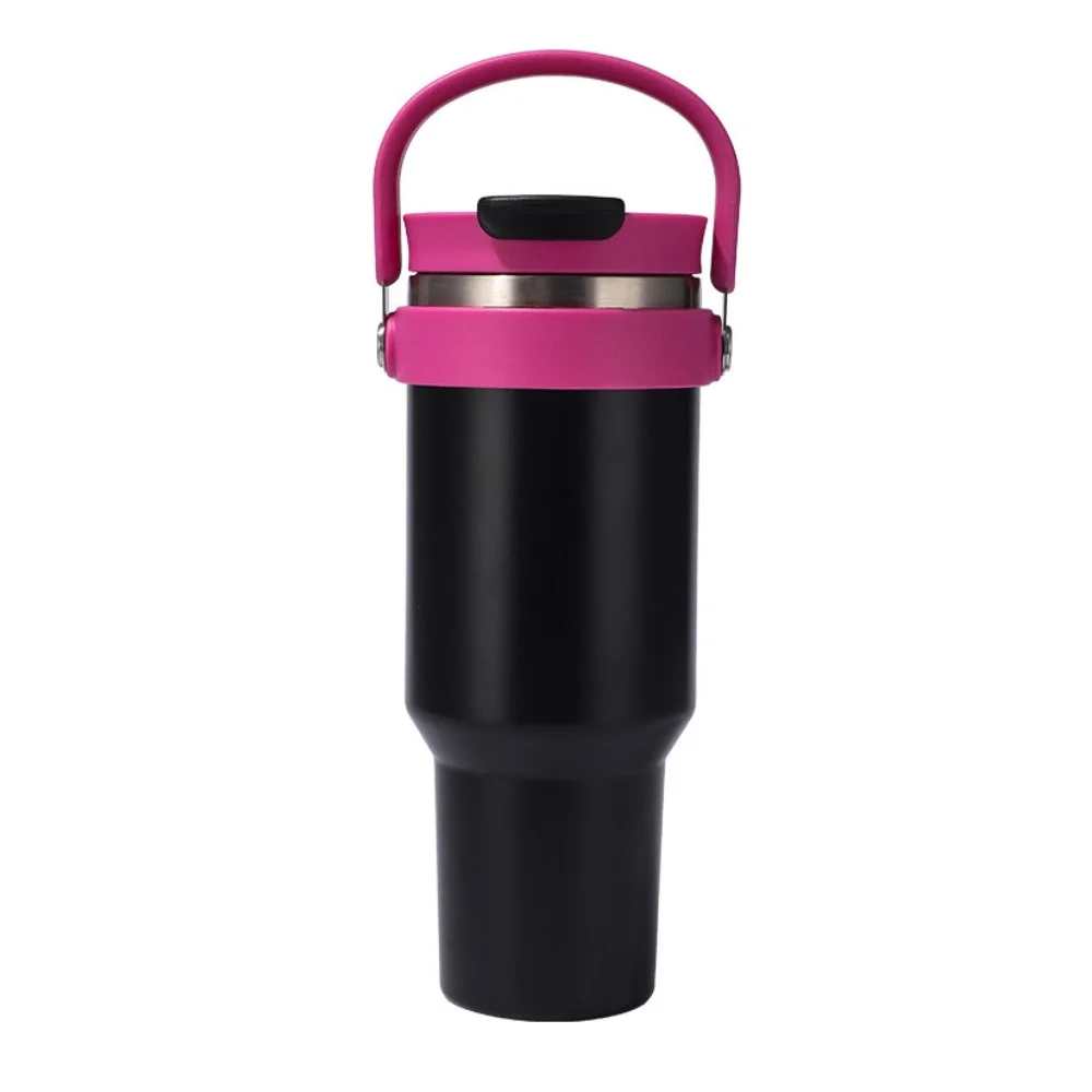 40 oz Stainless Steel Insulated Bottle with Handle and Straw with custom logo - image 8
