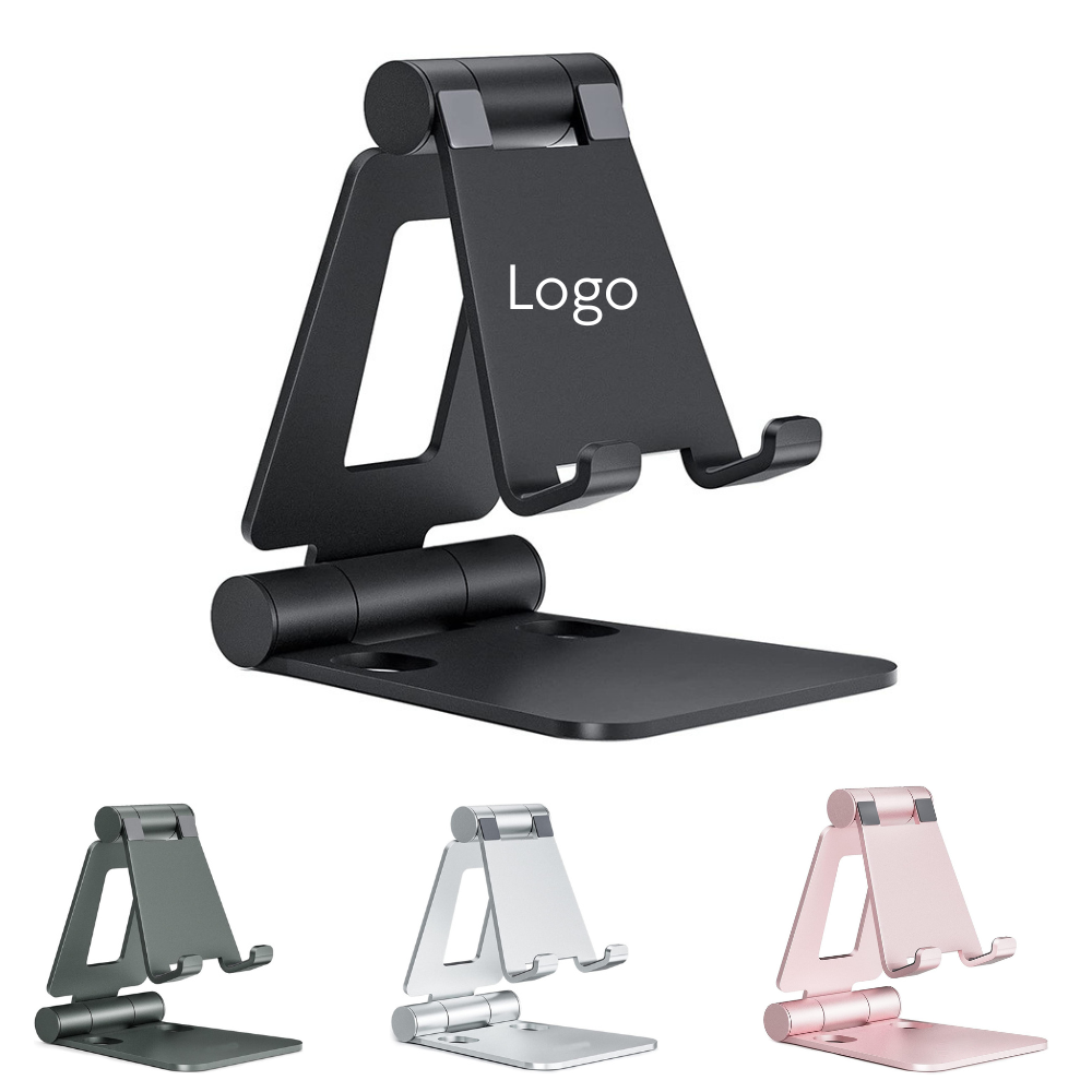 Custom Folding Cell Phone Stand with logo - Tech promotional product