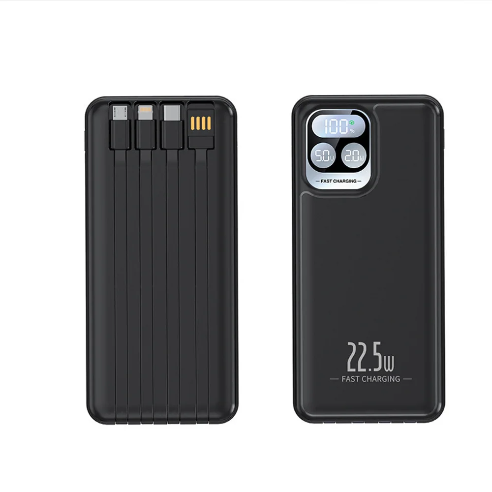20,000 mAh 22.5W Power Bank with 4-in-1 Cable Fast Charge with custom logo - image 3