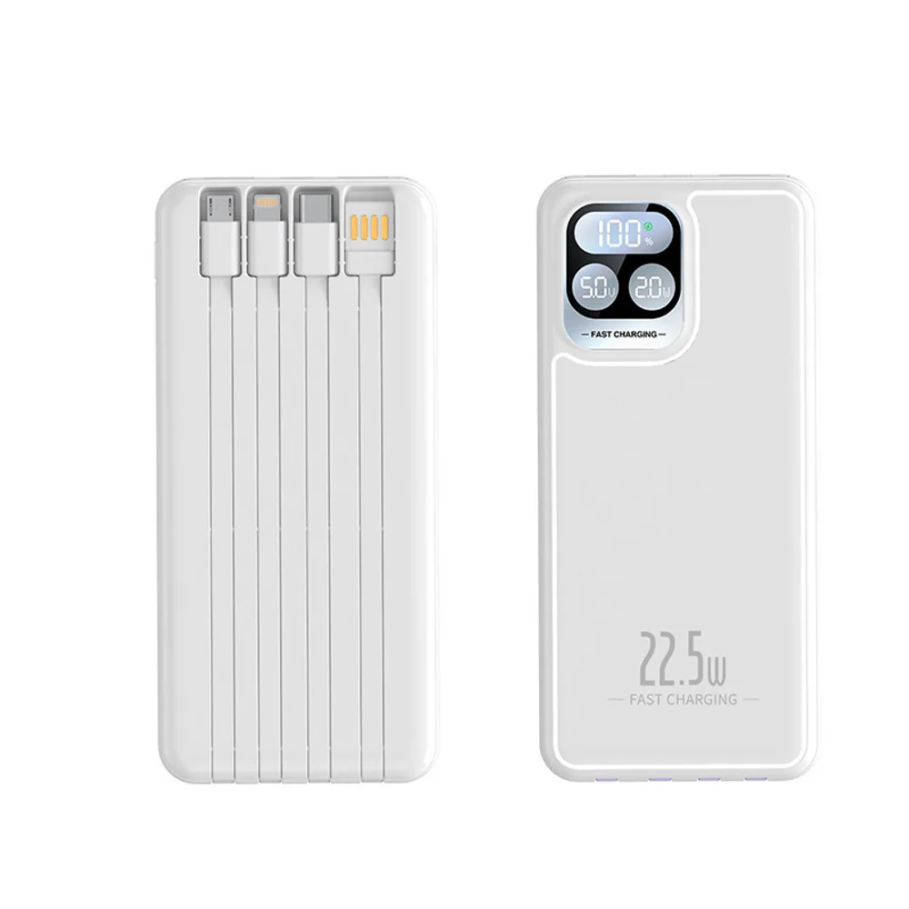 20,000 mAh 22.5W Power Bank with 4-in-1 Cable Fast Charge with custom logo - image 4