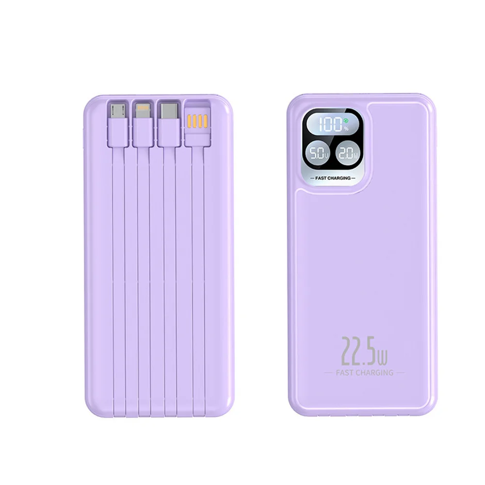 20,000 mAh 22.5W Power Bank with 4-in-1 Cable Fast Charge with custom logo - image 5