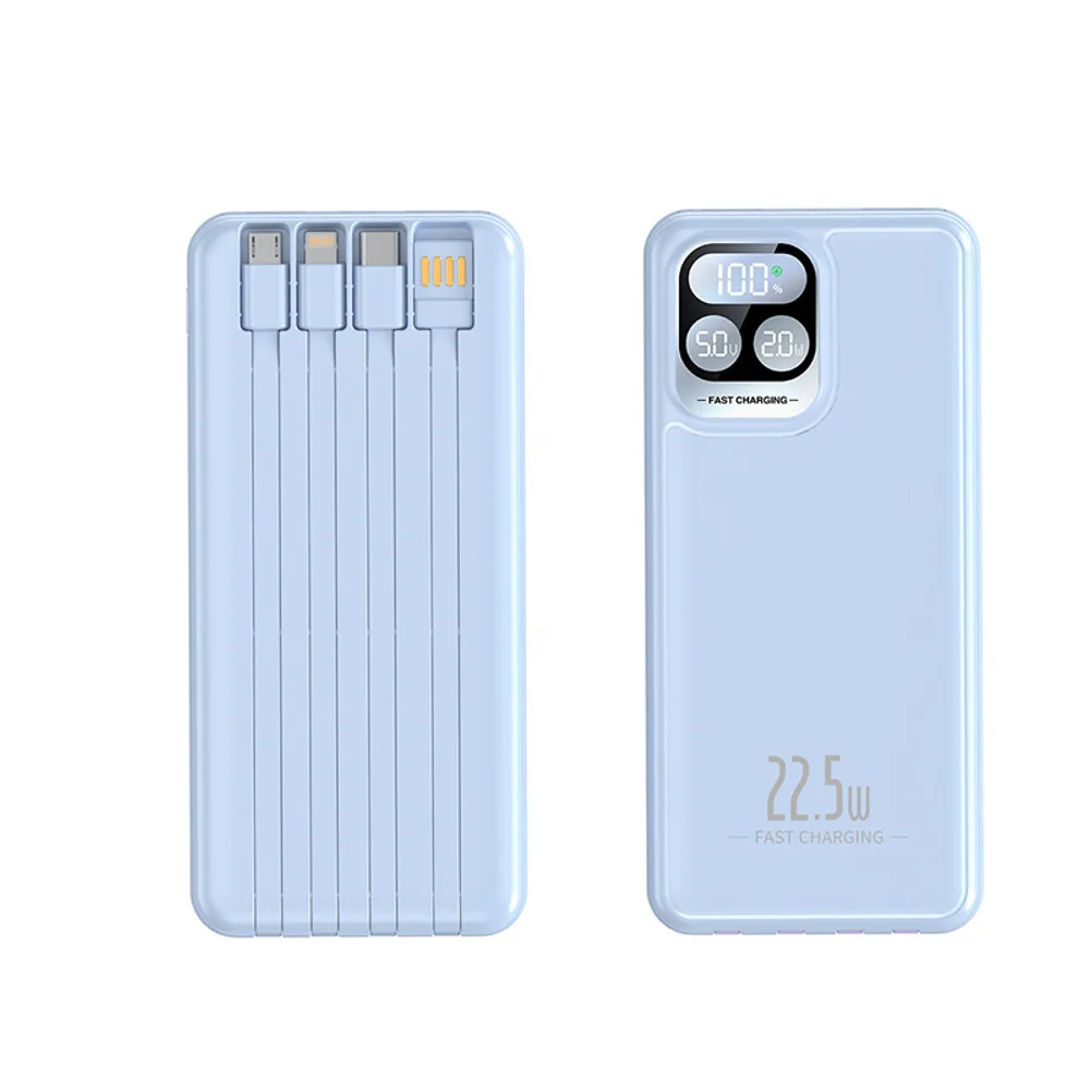 20,000 mAh 22.5W Power Bank with 4-in-1 Cable Fast Charge with custom logo - image 6